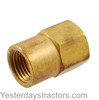 photo of This Oil Gauge Adapter Fitting is 1\8 inch NPT female to 3\16 inch tubing female. It is used on some gauges without removable fitting.
