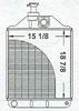 photo of For tractor models 165UK, 185, 188. Has 3 rows of tubes, 8 fins per inch.