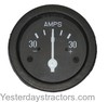 Ford 2000 Ammeter, Black, Flat Bezel