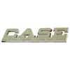 photo of One (1) side emblem, 2  tall and 7-1\16  wide. Diecast Chrome. For 300B, 400B, 500B, 600B, 700, 800, 900 series tractors.
