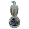 photo of Chrome Case eagle Includes retaining clips. This Case Chrome Eagle emblem fits on the flat spot between the headlights. The Case Eagle Emblem measures 4 1\2  tall and 1 3\4  wide. The mounting holes on the emblem measure 2  center to center. For tractor models 200B, 300B, 310C, 310D, 310E, 310F, 400B, 430, 450, 500B, 530, 600B, 630, 700, 730, 800, 830, 930, 1030, 1200. Replaces A11492, A24526 .