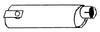 photo of Oval body. Inlet 4 hole base plate (muffler has mounting plate side inlet), outlet 3-1\8  O.D, 29-1\2  overall length. For tractor models 2090, 2094 non aspirated.