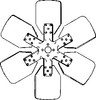 photo of 21.750 inch diameter, 1.375 inch pilot hole, 1.687 inch center to center on bolt holes. For tractor models (1570, 2090, 2094, 2290, 2294, 2394, 3294, 3394, 3594, 4490, 4494 diesel).