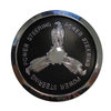photo of Just like the original, this 3 Eagle Steering Wheel Emblem is chrome plated with black painted background. Used on 430 serial number 8262800 and up with hydrostatic steering, 530 serial number 8262800 and up with hydrostatic steering, 470 serial number 8656925 and up, 570 serial number 8656925 and up, 1200, 1200TK, 1470TK, 580B, 1470, 431 serial 8262800 and up with hydrostatic steering, 441 serial number 8262800 and up with hydrostatic steering, 480 serial 8262800 and up with hydrostatic steering, 531 serial number 8262800 and up with hydrostatic steering, 540 serial number 8262800 and up with hydrostatic steering, 541 serial number 8262800 and up with hydrostatic steering.