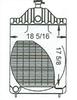 photo of With Oil Cooler Fitting For 580CK (SN# up to 8685801), 530CK (gas with torque converter and diesel with Case O Matic), 580CK B Series (with power shutle). Bottom hose connection is on back side, left. It is 1 13\16 diameter.