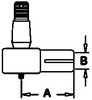 Case 580B Cylinder End, Female Thread