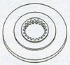 photo of Sliding Drive Disc is 20 spline, 10 inch O.D. For tractor models 60, 620, 630, 70, 720, 730 tractors.