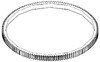 photo of For 1070, 1090, 1170, 1175, 1270, 1370, 1570, 770, 870, 970. Ring Gear. 139 teeth. 17.547 inch outside diameter, 14.88 inch inside diameter, .88 inch wide. THE LEADING EDGE ON THE TEETH ARE NOT BEVELED. THE OEM PART IS NO LONGER OFFERED WITH A BEVELED EDGE EITHER.