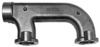 photo of For tractor models: 1170, 1175, 1270, 1370, 1470, 1570, 2290, 2294, 2390, 2394, 2470, 2590, 2594, 2670, 3294, 3394, 3594, 4490, 4494, 4690, 4694. Exhaust manifold section. Complete manifold is 3 pieces. This part is the front and rear section of the three piece set. Requires 2 per tractor. Also replaces part #A58907