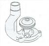 John Deere AO Water Pump, 3\8 in. pulley