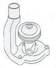 photo of For B with SN# above B306600, 50 with SN# below 5016057, both with pulley width of 1\2 . Water pump comes with pulley.