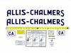 Allis Chalmers CA Decal Set