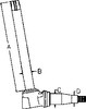 photo of Measures A= 14.875 , B= 1.499 , C= 1.687 , D= 1.312 . For tractor models 1120, (1130, 1630, 1830, 2030, 2130 all SN# up to 242099), 2020, 2120, (3030, 3130 up to SN# 186269), 3120. The wheel bearing kit used on this spindle is kit part number WBKJD6.