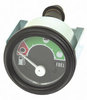 photo of This Fuel Gauge is used multiple John Deere tractors and combines. It is a 12 volt illuminated gauge with a 2.047 inch body outside diameter. The length of the gauge is 1.87 inches. It replaces original John Deere part numbers AL24187, AL18155, AL24294