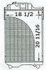 photo of For 2250, 2355, 2450, 2555, 2650, 2650N, 2755, 2850, 2855N ALL SN<669788. Radiator. Core Dim: 24.125  high, 18.875 wide, 4 rows of tubes (dense), 8 fins per inch.