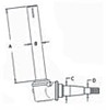 photo of Measures A = 9.875 inch, B = 1.375 inch C = 1.375 inch, D =.842 inch. REPLACES OEM numbers: AR52862, AR58608. Fits: 1020 and 1520 (swept back), 1530, 1641, 1641F, 2020 (swept back), 2030 (< serial number 187300), 2040, 2240, 820, 830. Wheel Bearing Kit available separately as part number WBKJD3.