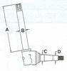 photo of Spindle, LH\RH. Dimension A-10.750 inch B-1.50 C-1.687 D-1.312 For 4000, 4230, ALL Low Profile. 3010, 3020, All Row Crop Utilities. The wheel bearing kit used on this spindle is kit part number WBKJD6.