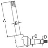 photo of Used on left or right side on John Deere 4030 Tractors. It measures 14.750 inch shaft lenght (A), 1.500 inch shaft diameter (B), 1.795 inch inner bearing (C), 1.312 inch outer bearing. (Uses; 2-A877R bushings, 2-A890R thrust washers, WBKJD7 wheel bearing kit. Not included.) Replaces AR53850.