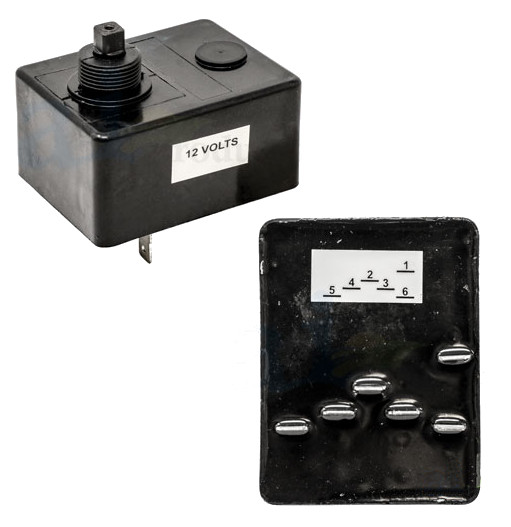 Turn Signal Flasher Control Switch & Knob Kit - Replacement For John Deere Tractors