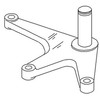 photo of Replacing Bellcranks marked R71082, this center steering arm is used on John Deere models 2440 and 2640, both adjustable straight front axles and both below serial number 340999.