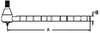 photo of A= 12.50 , B= 1.00 , 16 RH. For tractor models JD300, JD400, (1020, 1520, 2020 all with swept back adj. axle).