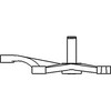 photo of The Center Steering Arm (Bellcrank) is used on John Deere models: 300, 380, 400, 480, 480A, 480B, 1520.