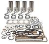photo of Models: H and HV to serial number 391357, and O4, OS4, W4 to serial number 33339. Basic overbore 3-3\8 inch to 3-7\16 inch Engine Kit less the bearings (C152 CID Gas OR Distillate 4-cylinder engine). For tractors with flat head pistons. Kit contains sleeves, pistons and piston rings, pins and retainers, complete gasket set with crankshaft seals. Engine bearings are available separately (see Engine Bearings Category).