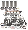photo of 203 CID 4 cylinder diesel engines, 3.6  standard bore, injectors at angle in cylinder head. For engines SN# prior to 2939036 Basic Engine Kit. Contains CHROME sleeves, .040  flange thickness, pistons and rings, pins and retainers, pin bushings, gasket sets, and crankshaft seals. For 356, MF65. Bearings and thrust washers must be ordered separately. Please see  engine bearings .