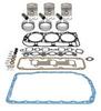 photo of 175 CID 3 cylinder diesel 4.2 inch standard bore. Basic in-frame kit with.030 inch oversize pistons, rings, valve grind gasket kit, oil pan gasket. For model 3000.