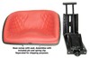 photo of Red Seat Cushion on a Black Frame.