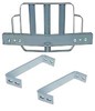 photo of For model 135. Has 3 front vertical bars to protect tractor grill plus heavy duty horizontal bumper. Painted red, axle mount with mounting brackets. This is an aftermarket item. Additional $15.00 shipping due to weight.