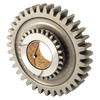 photo of This gear is used on 250C, 260C, 340B, 345D, 445A, 445D, 5000, 530B, 545A, 545D, 5600, 5610, 5900, 6600, 6610, 6700, 6710, 6810, 7000, 7610, 7710. It has 28 and 35 teeth and a 1.555 inch inside diameter. Replaces C9NN7N315B, CNN7N315B, E6NN7N315AA, E6NN7N315BA, 81822962.