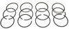 photo of Standard 3-ring set. Complete set for 4 pistons. For 2000, 600, 601, 700, 701, NAA. All with 3 7\16 inch bore 134 gas engine. 2 compression rings at 3\32 inch and oil ring at 3\16 inch.