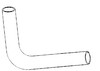 Ford 755B Radiator Hose, Upper