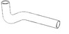photo of Hose, radiator upper. For tractor models 550, 555, 555A.