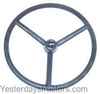 photo of This 3 spoke (covered spoke) steering wheel measures 18 inches in diameter on an 11\16 (tapered) 36 splined hub and comes with a cap. Not like original. For 4 cylinder models, 8N, NAA, 600, 700, 800, 801, 900, 2000, 4000, 2600, 2610, 3000, 3600, 3610, 4100, 4110, 4600, 4610, 5000, 5600, 6600, 6610, 7000.