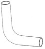 photo of Hose, radiator upper. For TW10, TW20, TW30