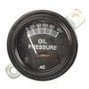photo of 100 lb. gauge with black face and black bezel like original. For Fordson Major, Power Major, Super Major.