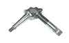 photo of This left side spindle has a vertical shaft measuring 7.750 inches, shaft diameter 1.50 inch, inner bearing land 1.75 inch, and outer bearing land 1.18 inch. For tractor models: FMD, Major, Power Major. Replaces E1ADKN3108, 81821186