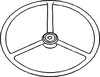 photo of 17 inch diameter, 1 7\8 Hub Diameter, 6 spline. For tractor models Major, Power Major.