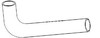 Ford 7710 Radiator Hose, Upper