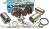 photo of For 1020 diesel, 3 cylinder 152 CID. To engine serial number 154765. Kit contains sleeves and sleeve seals, pistons and rings, pins and retainers, pin bushings, complete gasket set, crankshaft seals, new crankshaft, rod bearing and main bearings. The early production of this engine has grooves on the sleeves for the o-rings. Note, this kit does not contain connecting rod bolts. It is recommended that they be changed with replacing the rod bearing. They can be ordered separately as part number R74194 for 2.125 long bolts and R80033 for 2.325 long.