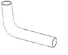 Ford 6640 Radiator Hose, Upper