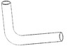 Ford 7840 Radiator Hose, Upper