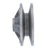 photo of This Generator pulley with keyway measures 0.671 inch hole inside diameter. The outside diameter of the pulley itself measures 3.690 inch and the keyway is .157 inch. The belt groove width measures .625 inch. Replaces: 86575379, FAC10130B.