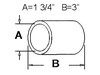 photo of Upper Hose for models: 140, 300B, 320B, 350, 400B, 500B, 600B. Radiator Hose 1.75 inches inside diameter. Comes in 3 ft length, cut to length required.