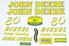 John Deere 80 Decal Set