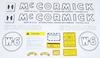 photo of For McCormick W6, 1939-1947. Complete Decal Set.