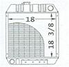 photo of For tractor models (4475, 5575, 5575 ALL Skidloader with Diesel Engine). Radiator. Core Dim: 18.0  wide, 18.375  high, 4 rows of tubes, 7 fins per inch.