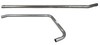 Ford 900 Exhaust Pipe, Horizontal, 2 Piece